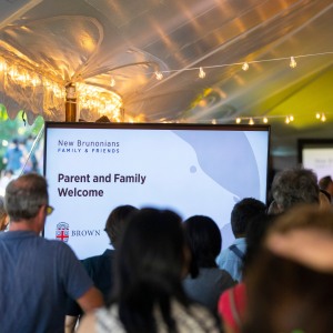 Parent and Family Welcome under the tent 2022